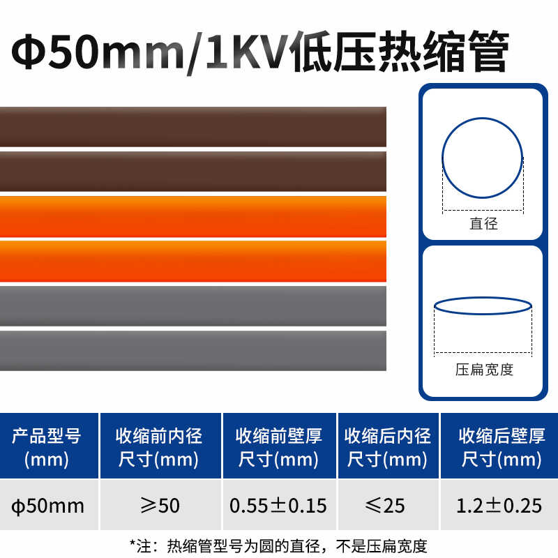 50mm/1米 橙 灰 棕色 / 灰棕橙