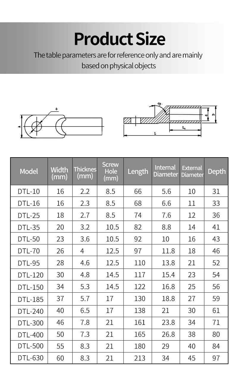 DTL copper aluminum nose 10