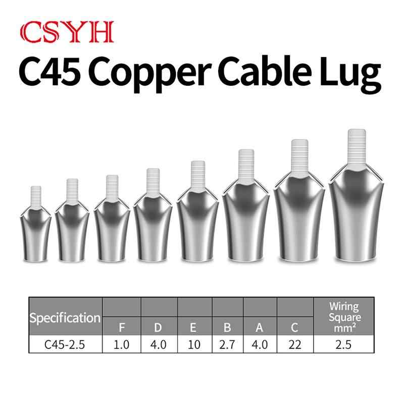 C45-2.5 Duckbill Terminal Lug / Bright silvery white