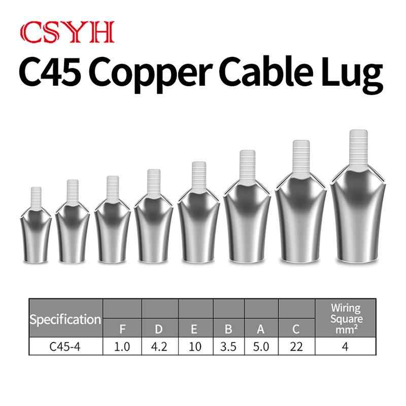 C45-4 Duckbill Terminal Lug / Bright silvery white