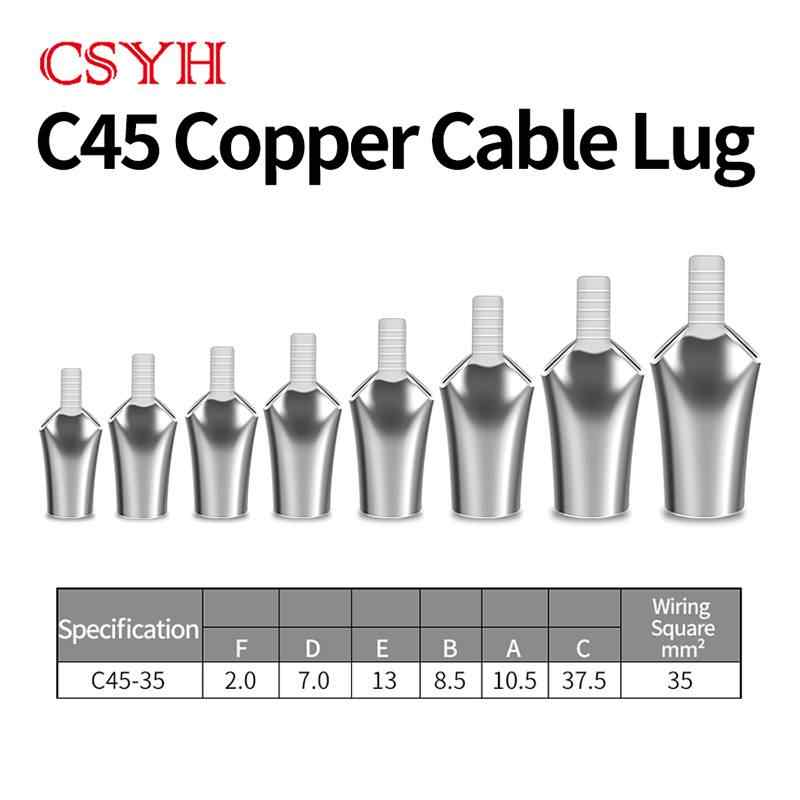 C45-35 Duckbill Terminal Lug / Bright silvery white