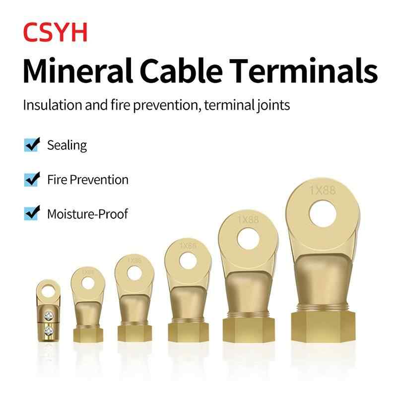 Mineral cable terminal block