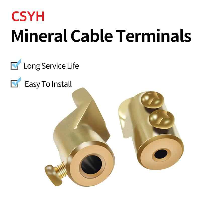 Mineral cable terminal block