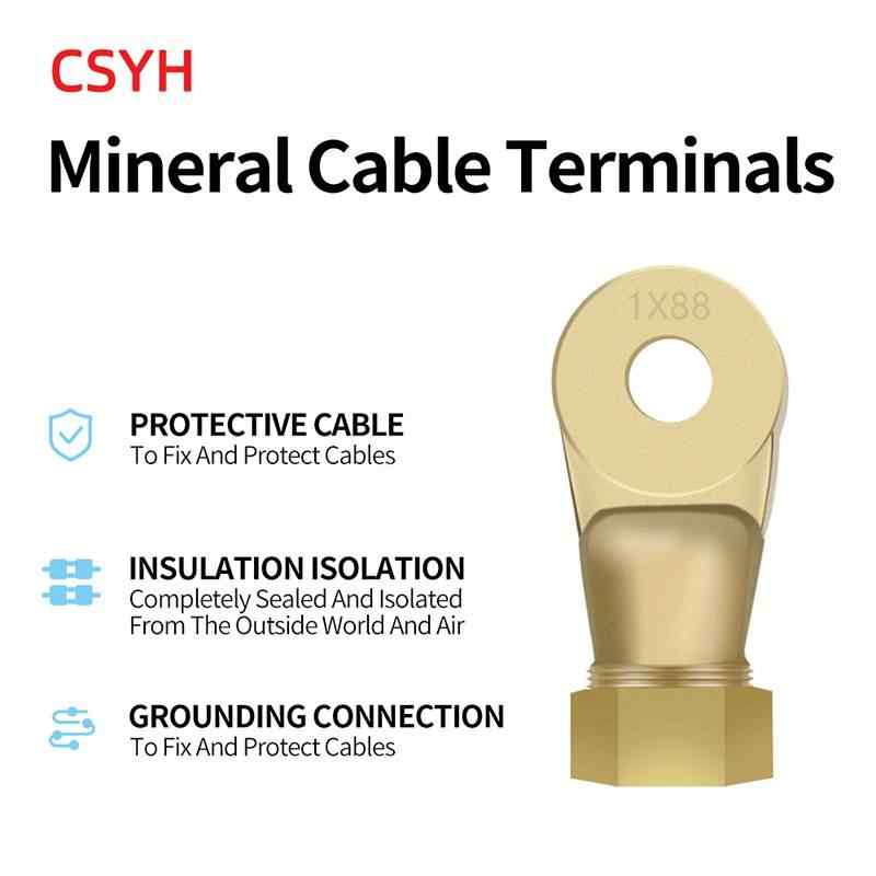 Mineral cable terminal block