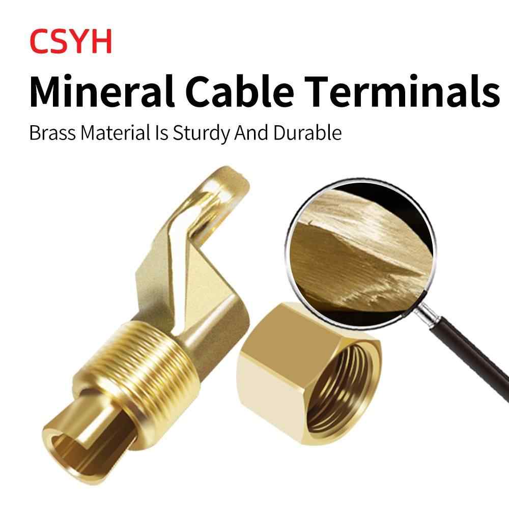 Mineral cable terminal block