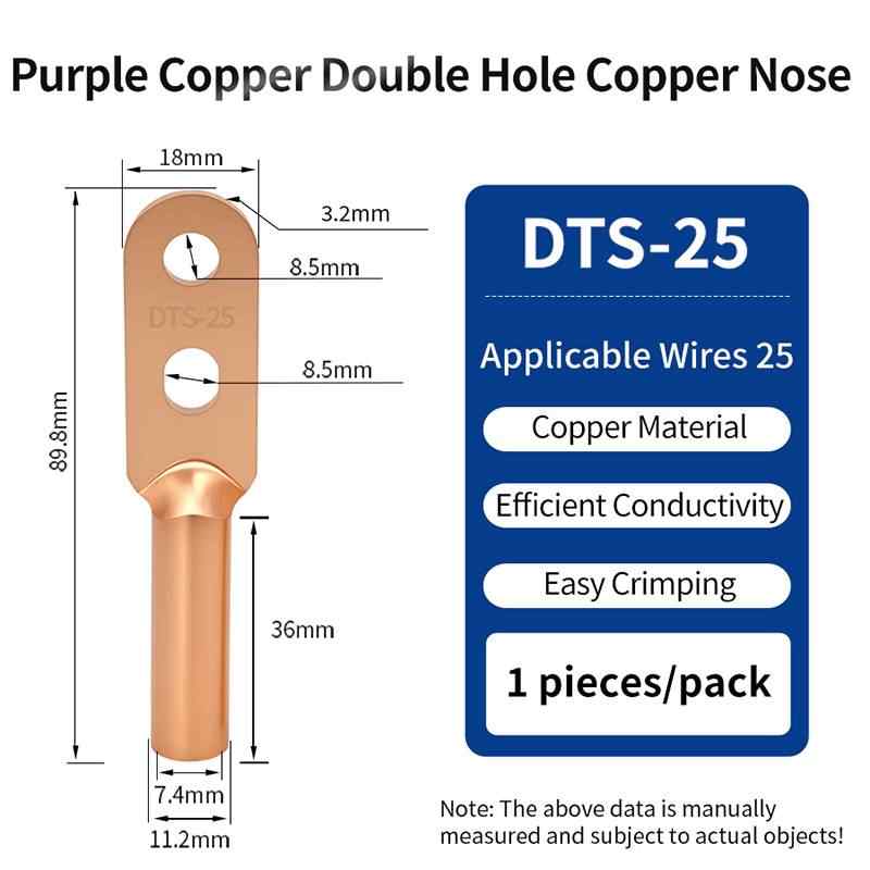 Pure Copper DTS-25mm² / purplish red