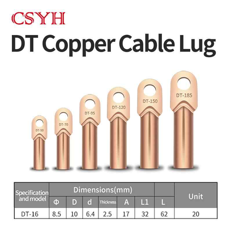 Copper DT Cable Lug 16mm² / Purplish red