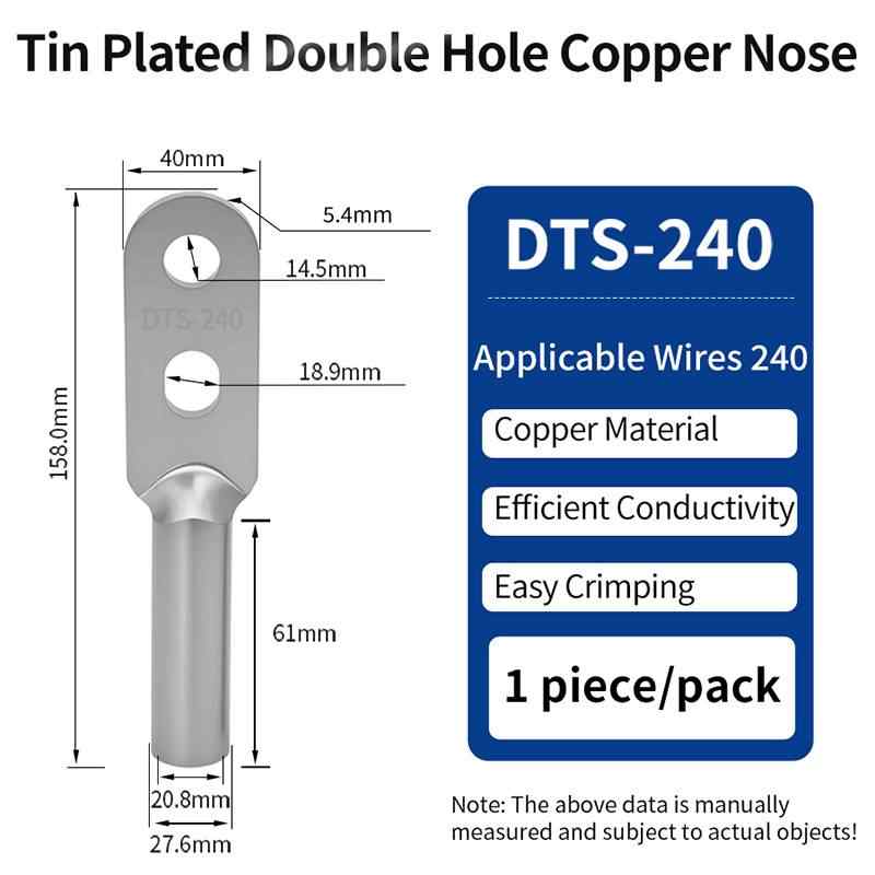 Tin-plated DTS-240mm² / Bright silvery white