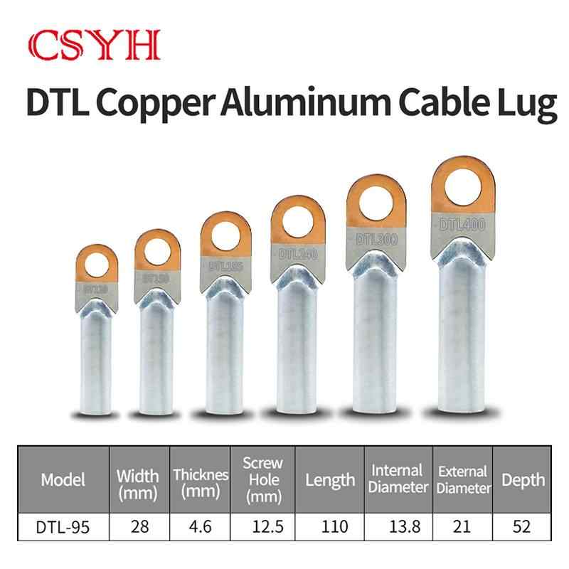 Copper Aluminum DTL-95Lug / Purplish red + Silvery grey