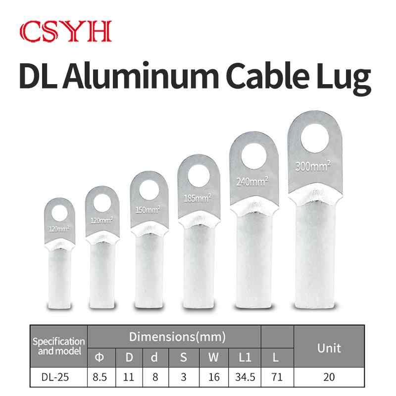 White Aluminum DL-25 Lug / silvery grey