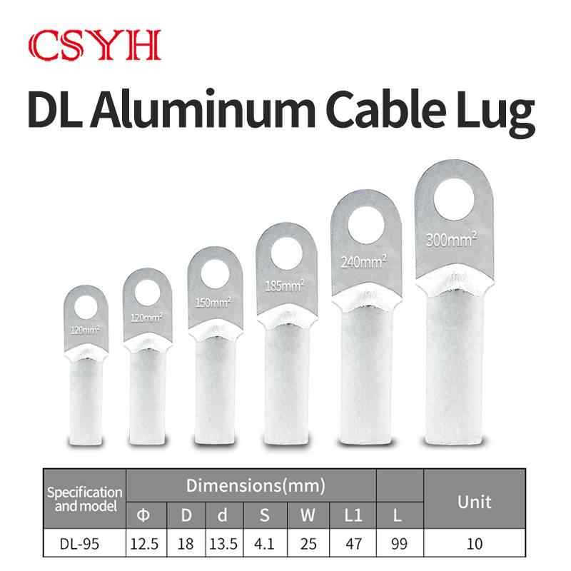 White Aluminum DL-95 Lug / silvery grey