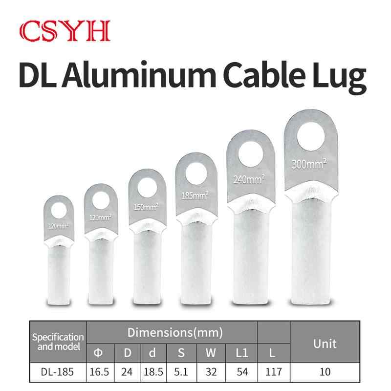 White Aluminum DL-185 Lug / silvery grey