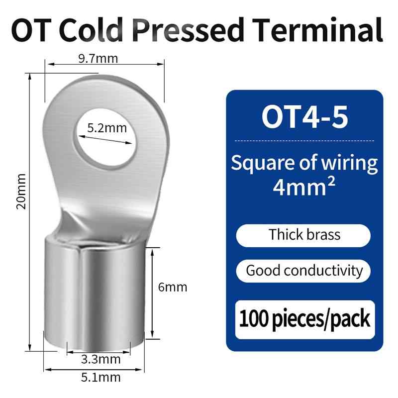 OT4-5, 100 Pieces Per Pack / Silver