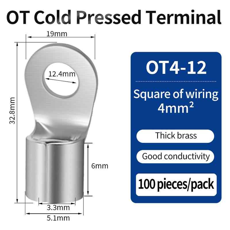 OT4-14, 100 Pieces Per Pack / Silver