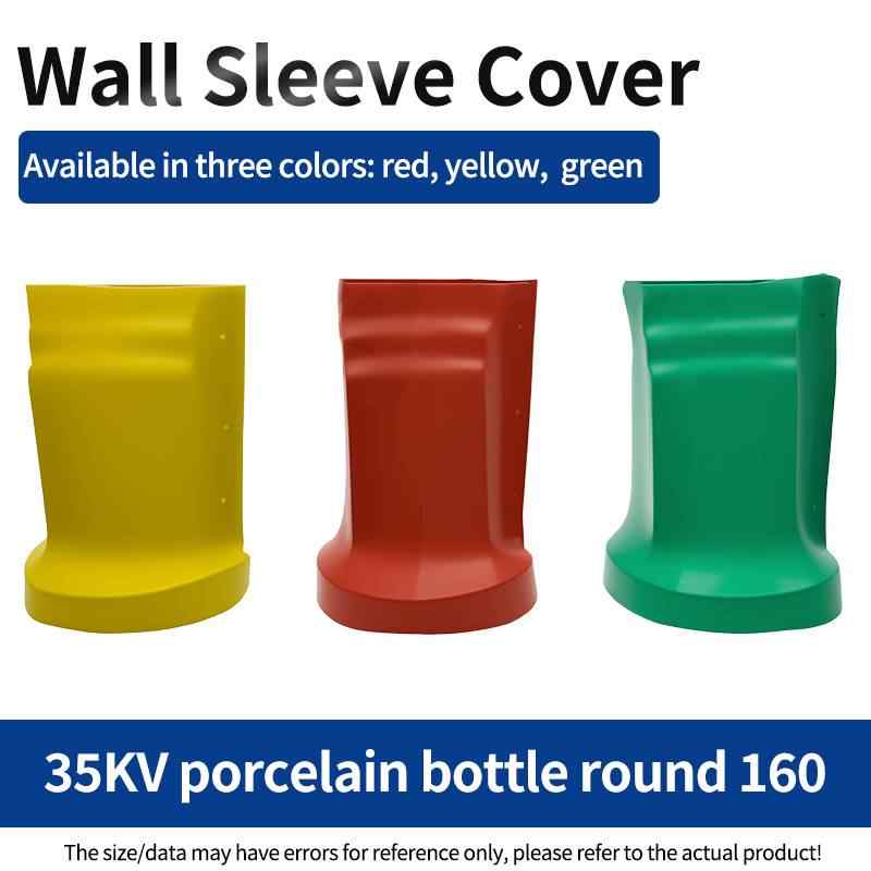 35kV Round 160 Porcelain Insulator, 3 Colors Available / Yellow / Red / Green