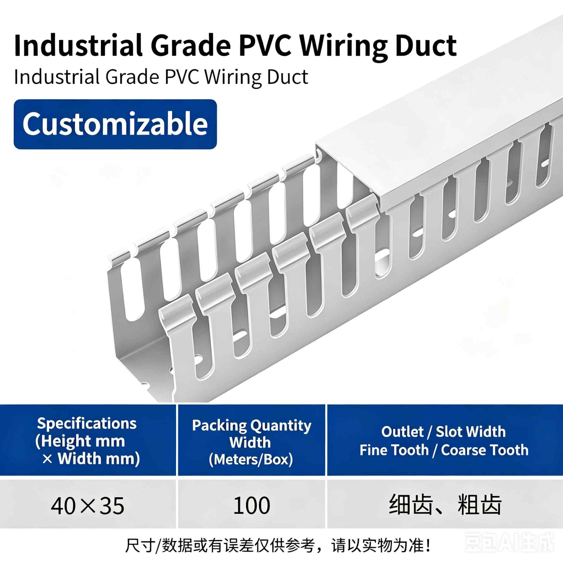 40mm Height × 35mm Width, 2 Meters / white