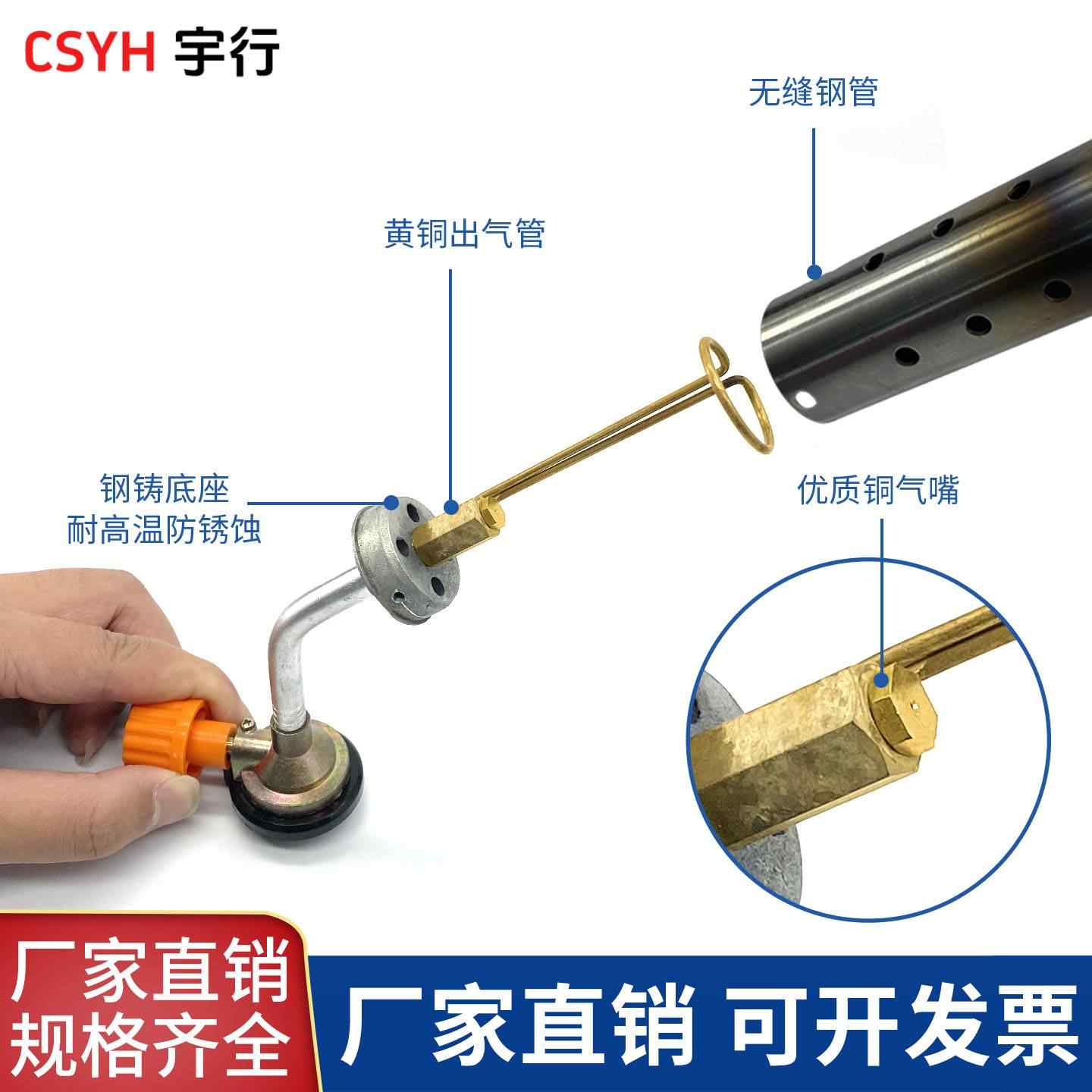 气喷火枪头