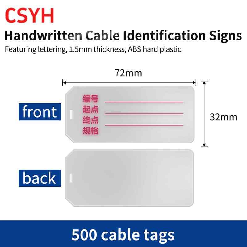 Cable Tags (500 Pcs) / Light gray