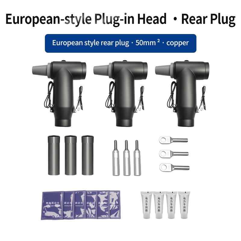 European Type Rear Cable Plug, 50mm² Copper / black