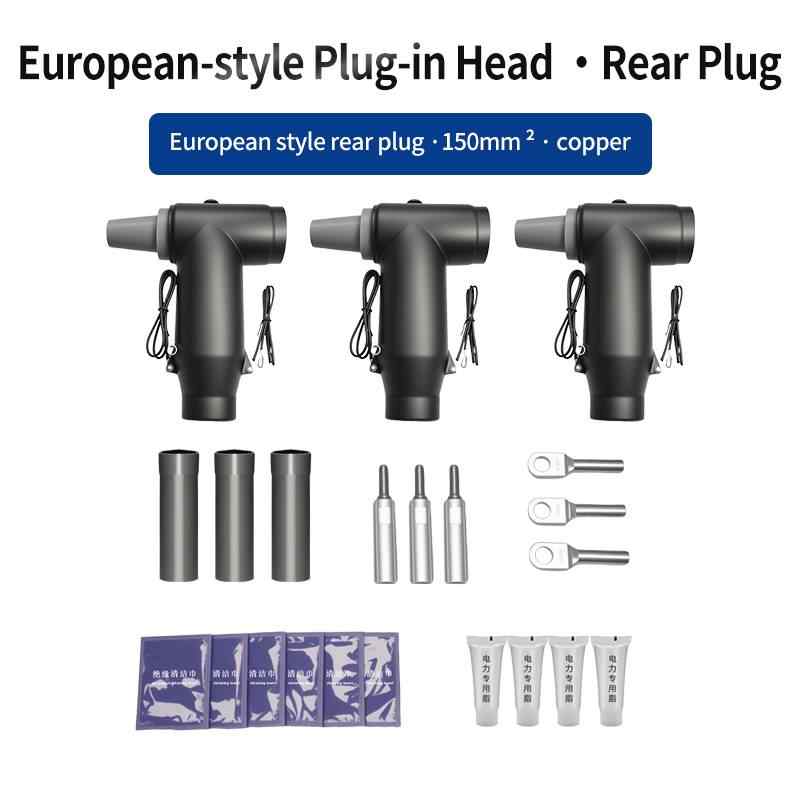 European Type Rear Cable Plug, 150mm² Copper / black