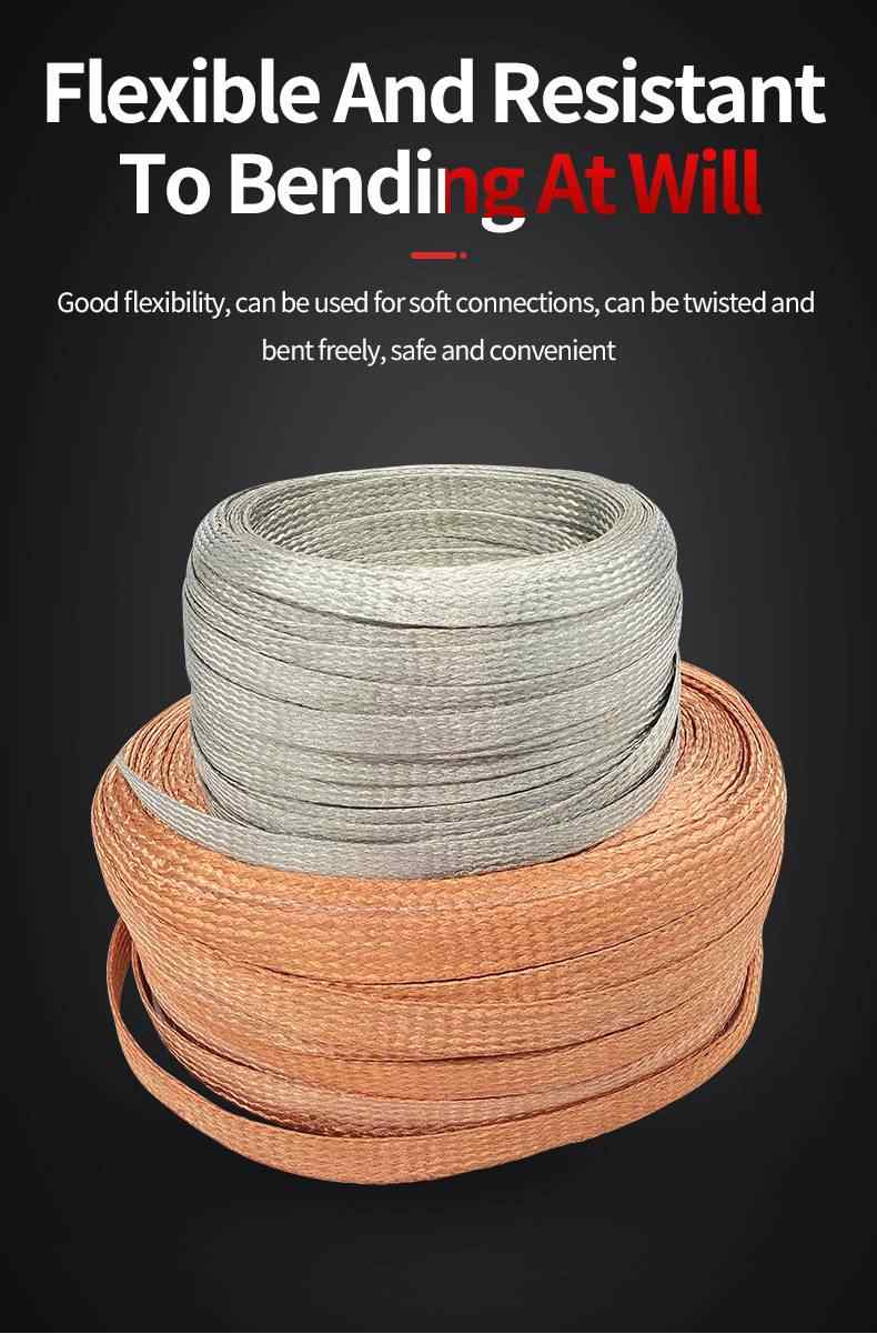 Tinned Copper Braided Strap - Per Meter 6