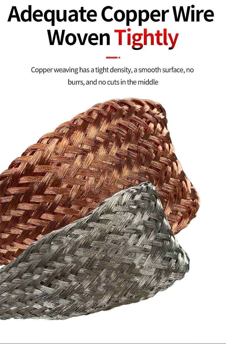 Tinned Copper Braided Strap - Per Meter 7