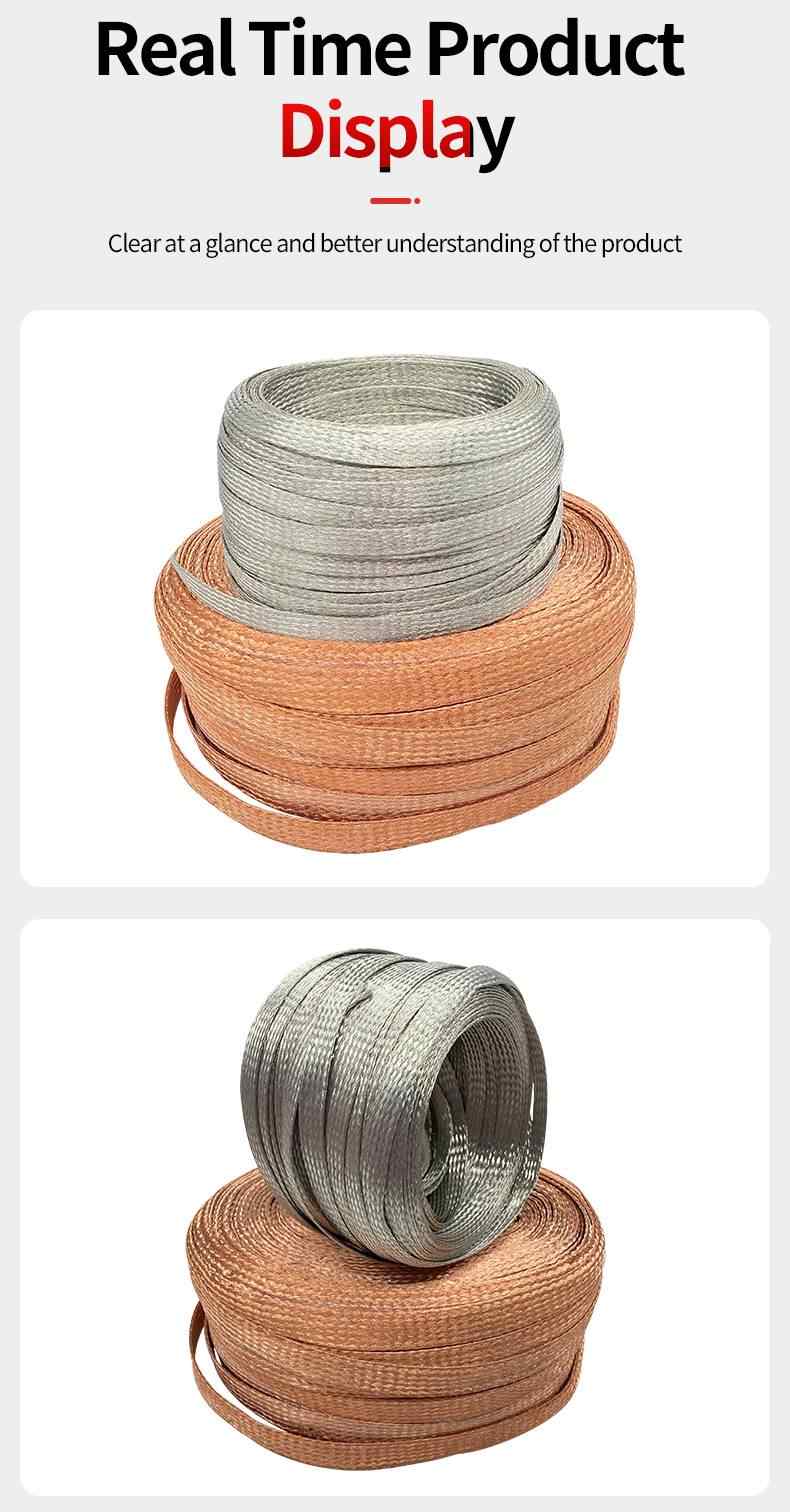 Tinned Copper Braided Strap - Per Meter 13