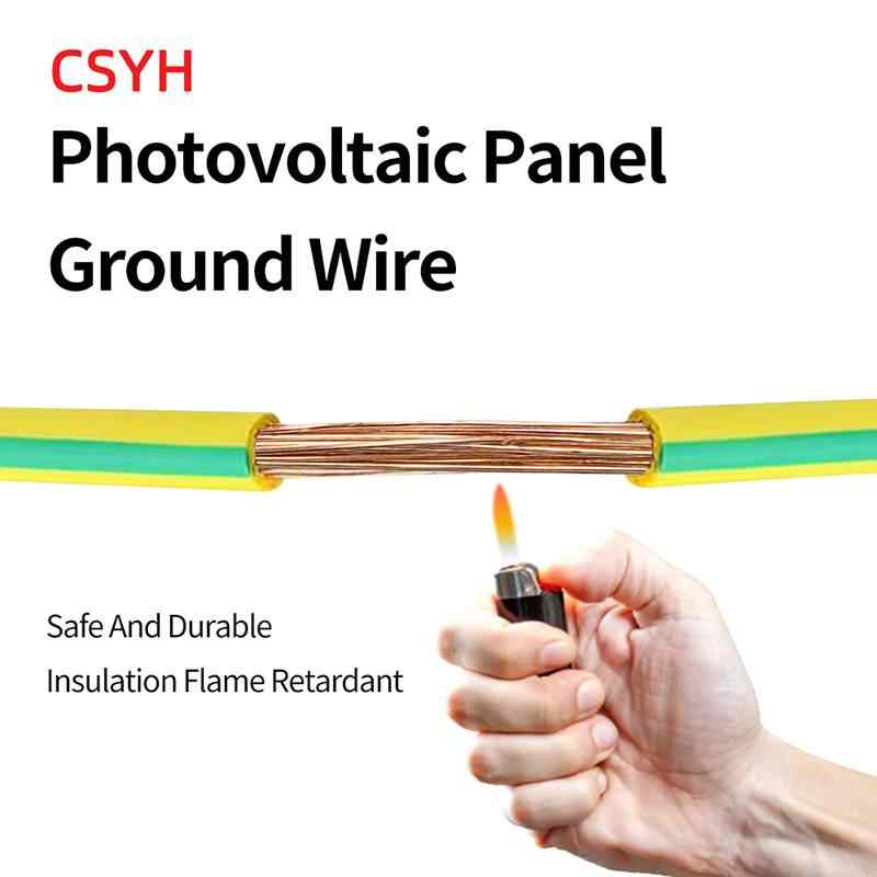 Yellow-green ground wire