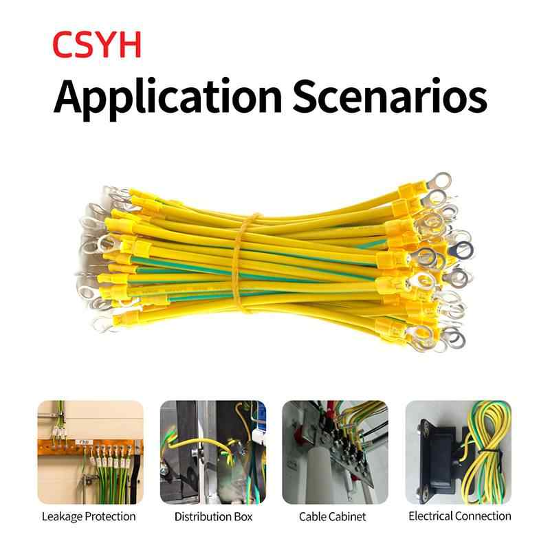 Yellow-green ground wire
