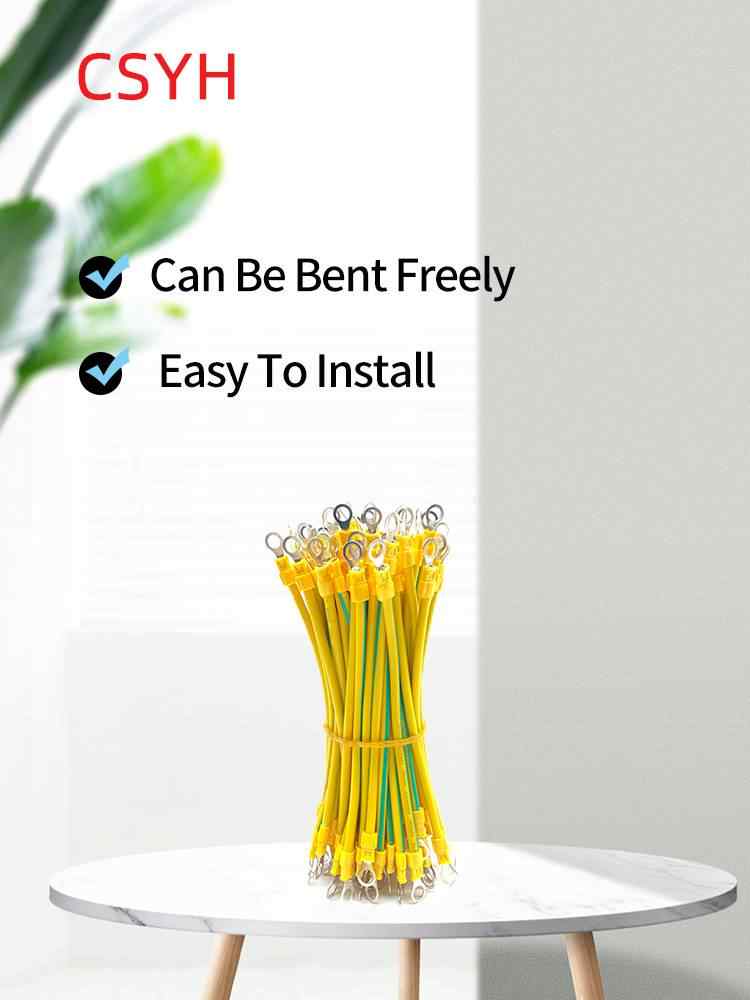 Yellow-green ground wire