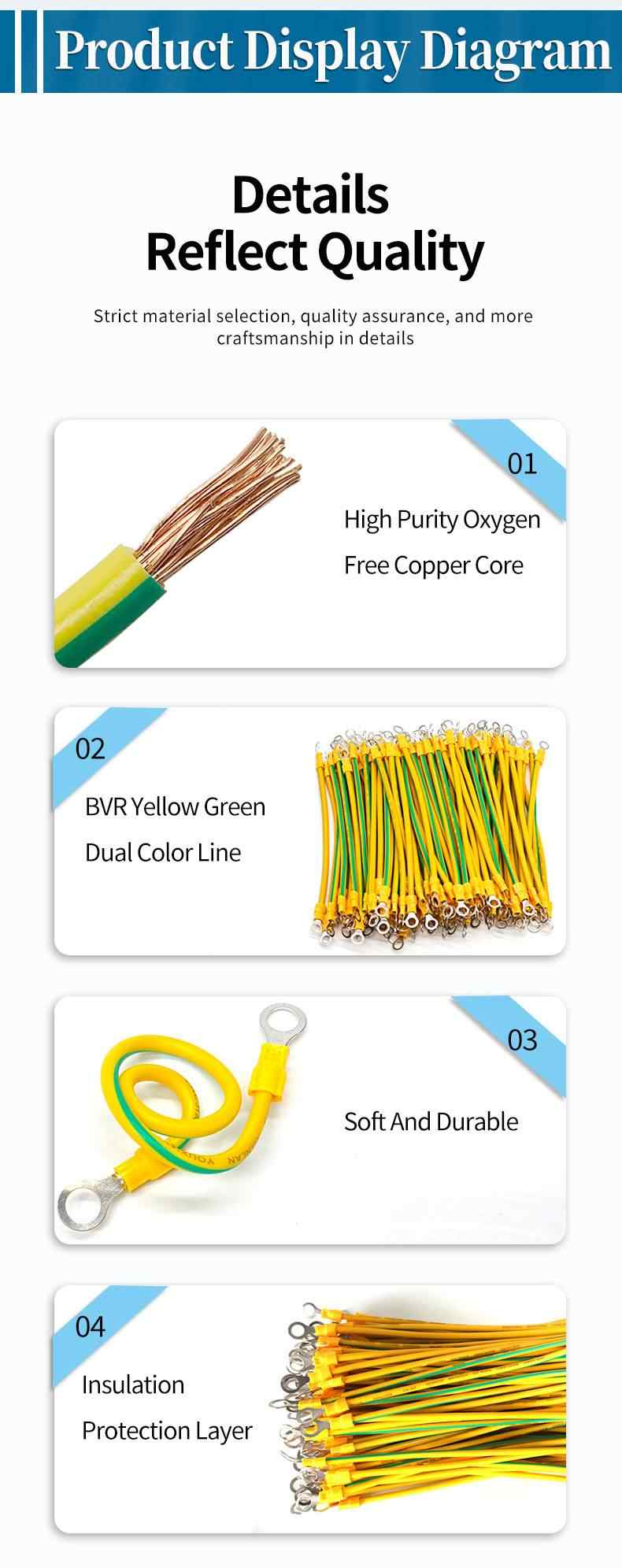 Yellow-green ground wire 10