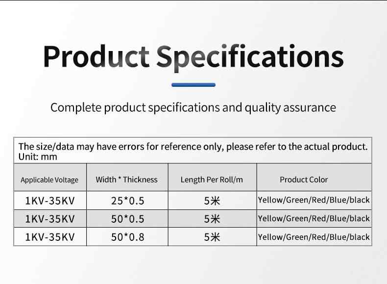 Silicone Rubber Self-fusing Insulation Tape 9