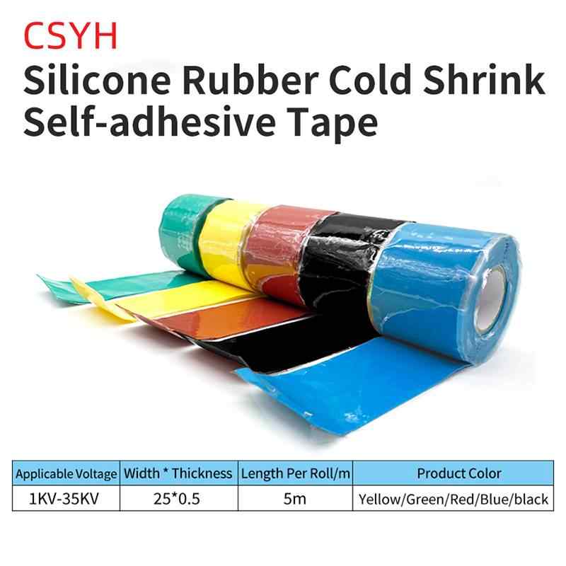 5m(L)×25mm(W), Thickness: 0.5mm /  Yellow, Red, Green, Blue, Black