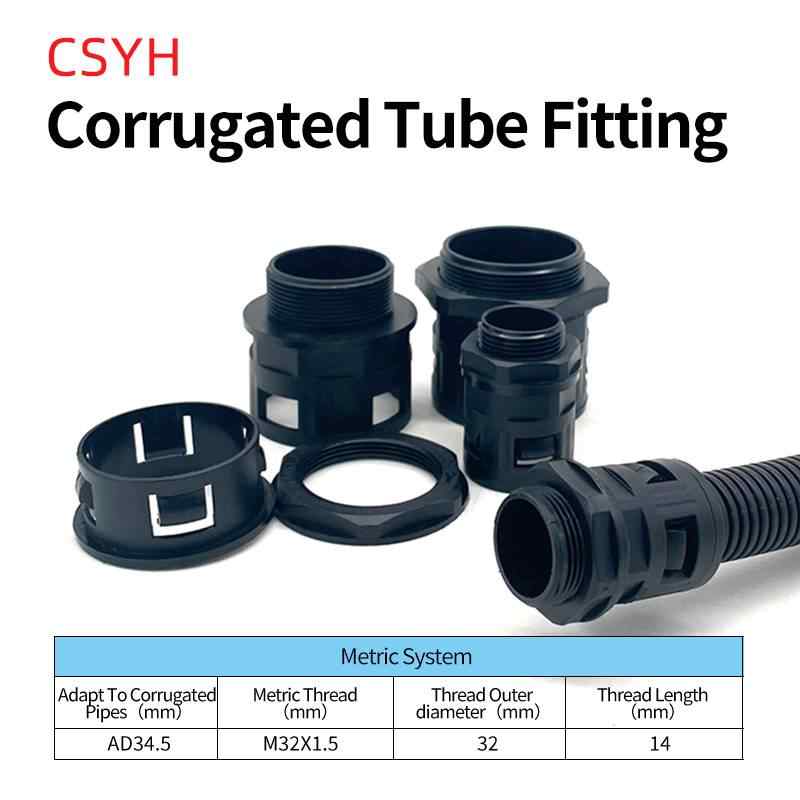PA Nylon AD34.5-M32*1.5, 1 Piece / black