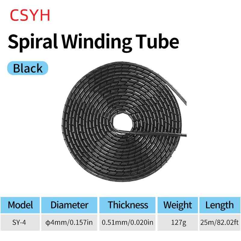 Spiral Cable Wrap, 4mm / black/white