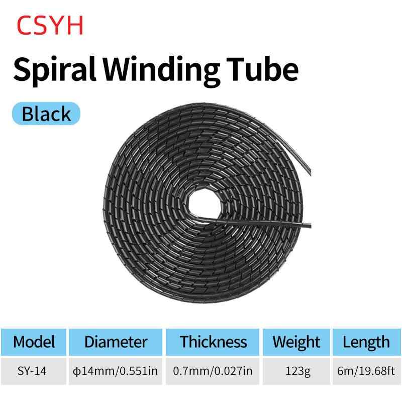 Spiral Cable Wrap, 14mm / black/white