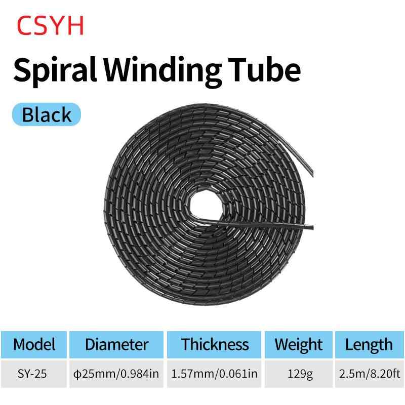 Spiral Cable Wrap, 25mm / black/white