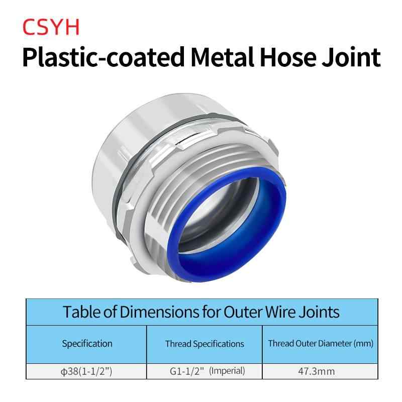 Φ40 G1-1/21 Ground Male Fitting / Silver White