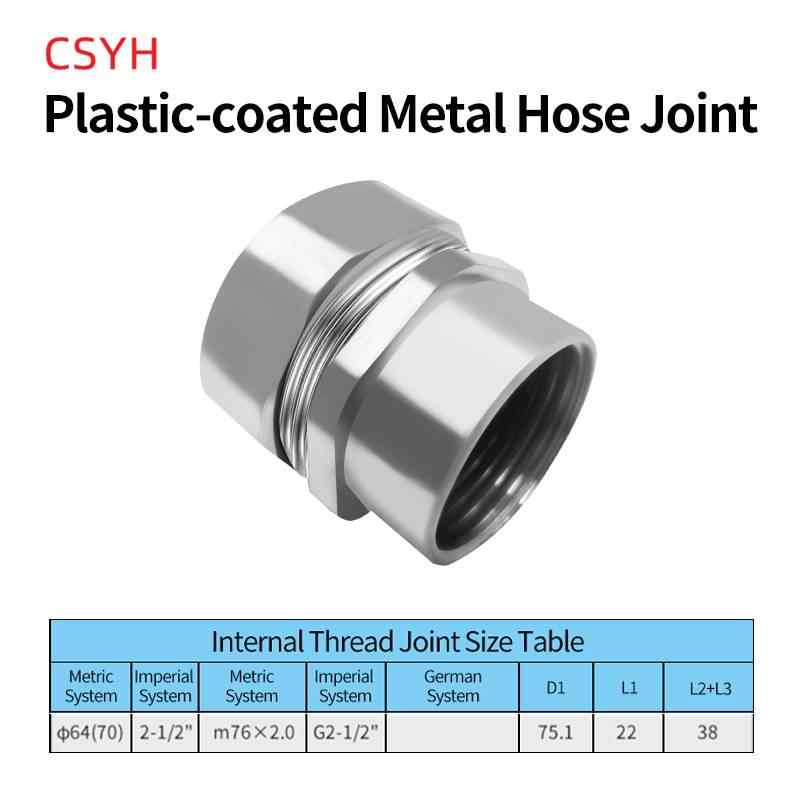 Φ64 G2-1/2  Ground Female Fitting / Silver White