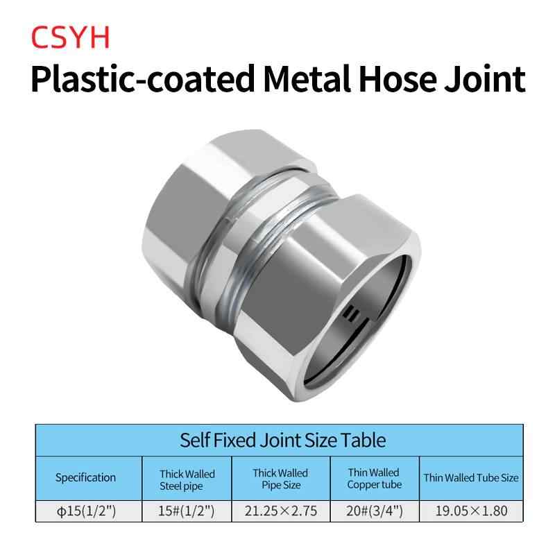 Φ15 G1/2 Self-fix Ground Fitting / Silver White