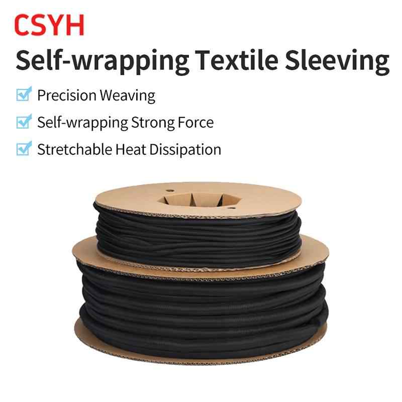 Self-wrapping Open Textile Sleeve