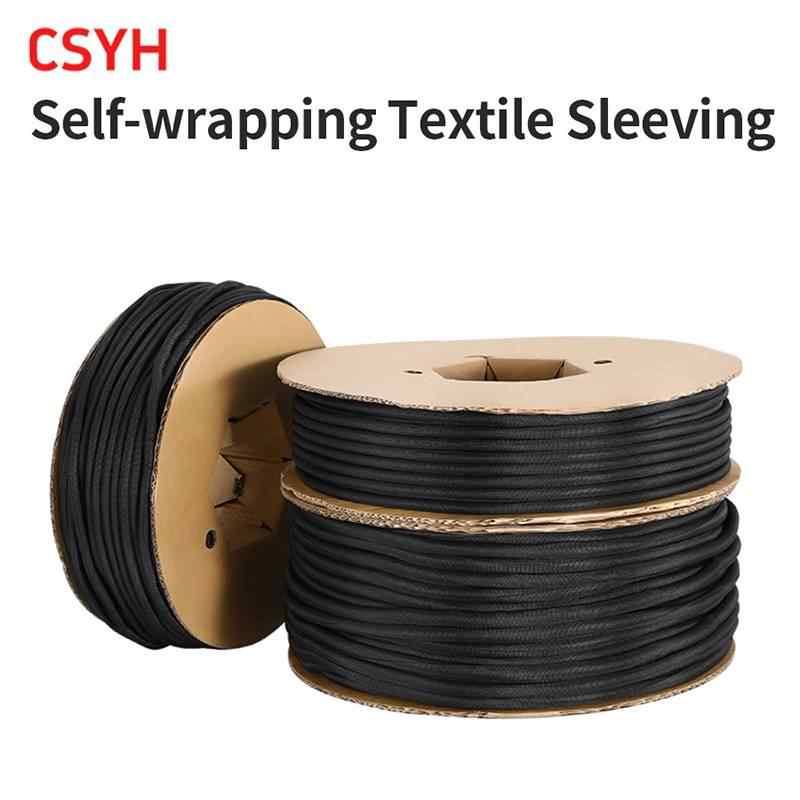 Self-wrapping Open Textile Sleeve