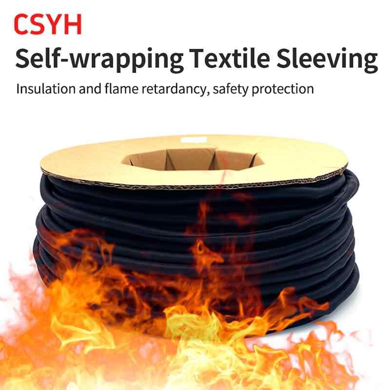 Self-wrapping Open Textile Sleeve
