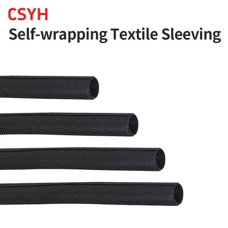 Self-wrapping Open Textile Sleeve