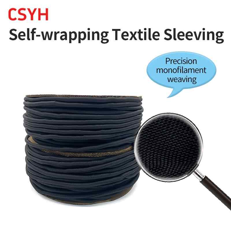 Self-wrapping Open Textile Sleeve