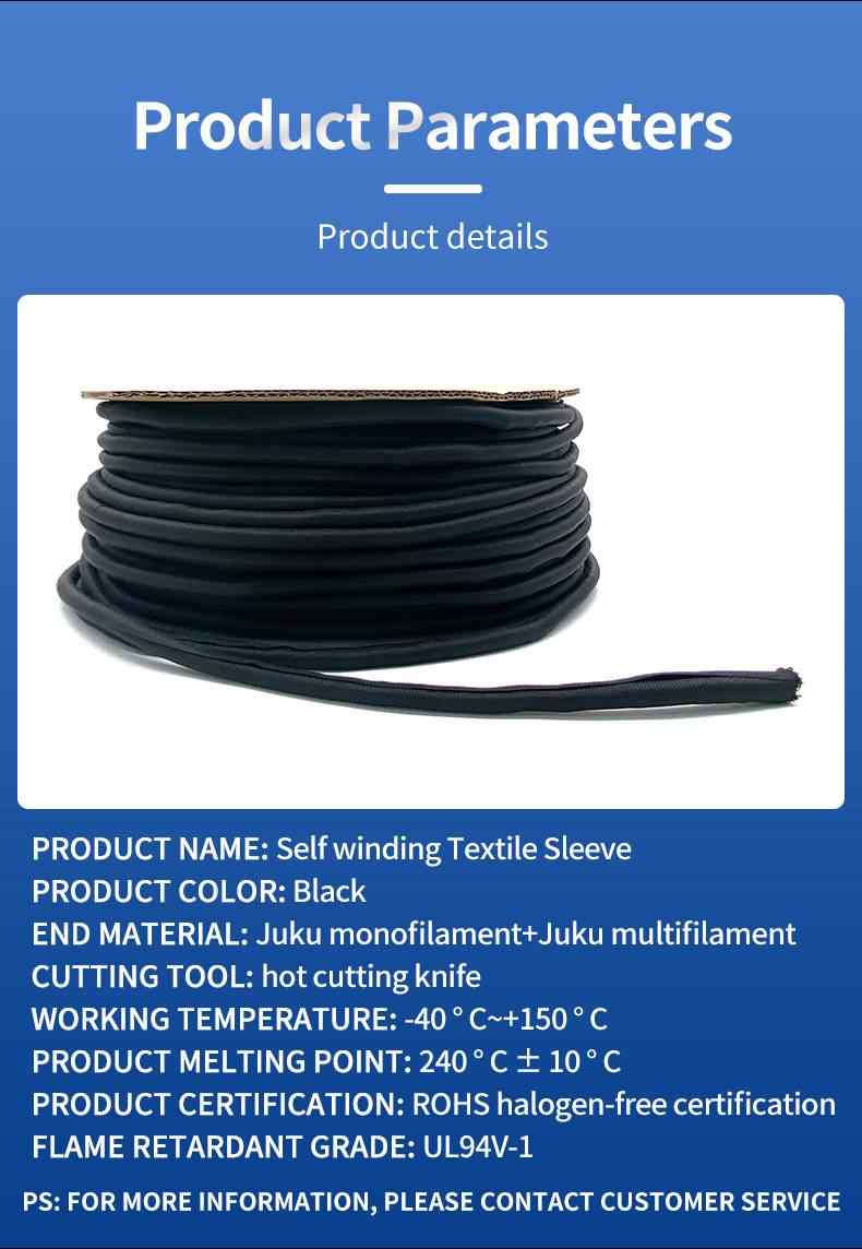 Self-wrapping Open Textile Sleeve 8