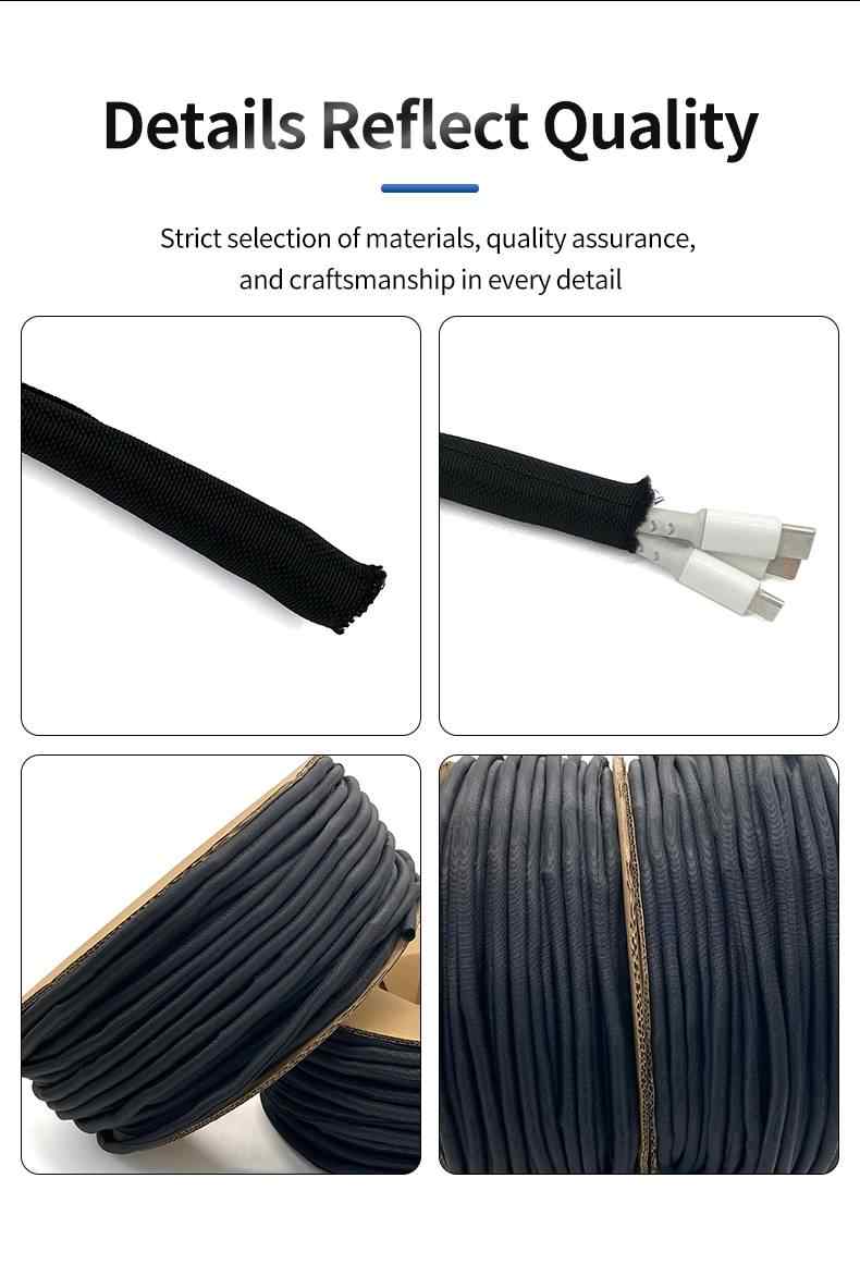 Self-wrapping Open Textile Sleeve 10