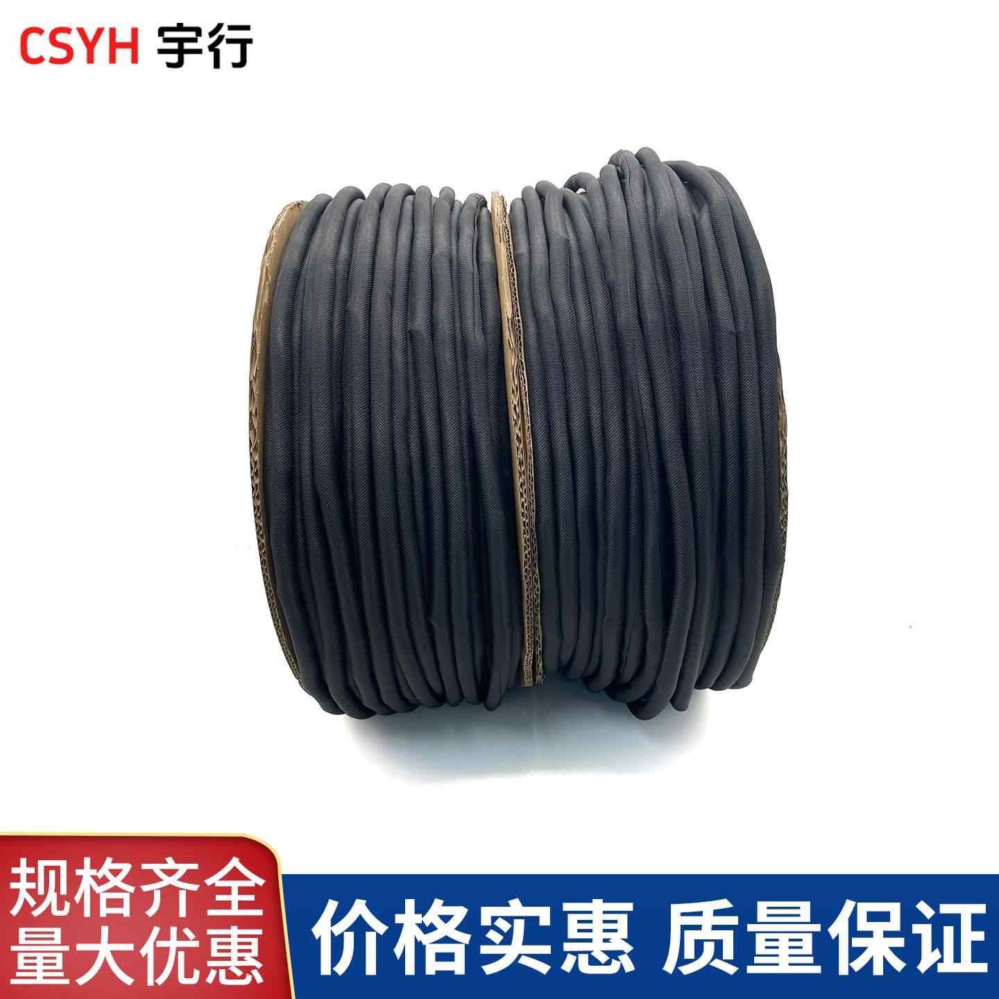 开口自卷式纺织套管