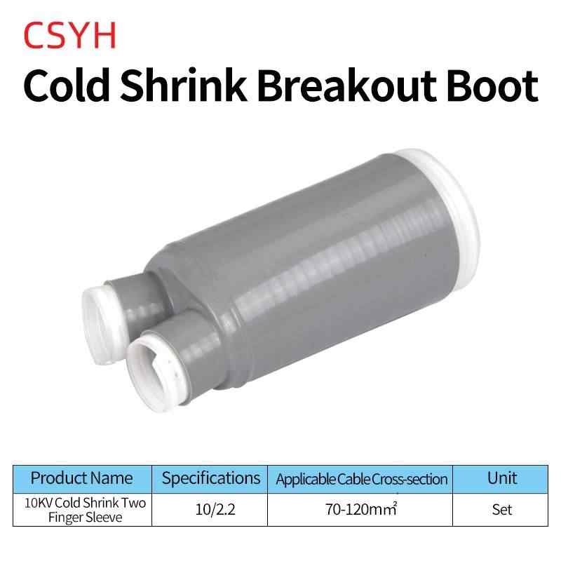10kV Cold Shrink 2-Finger Sleeve (70~120mm²) / Gray
