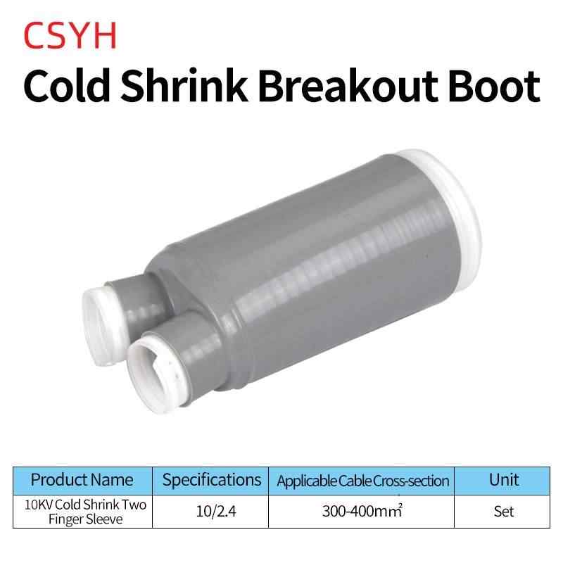 10kV Cold Shrink 2-Finger Sleeve (300~400mm²) / Gray